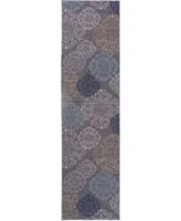 Main Street Rugs Laicos Lai508 Gray 1'10" x 7' Runner Rug