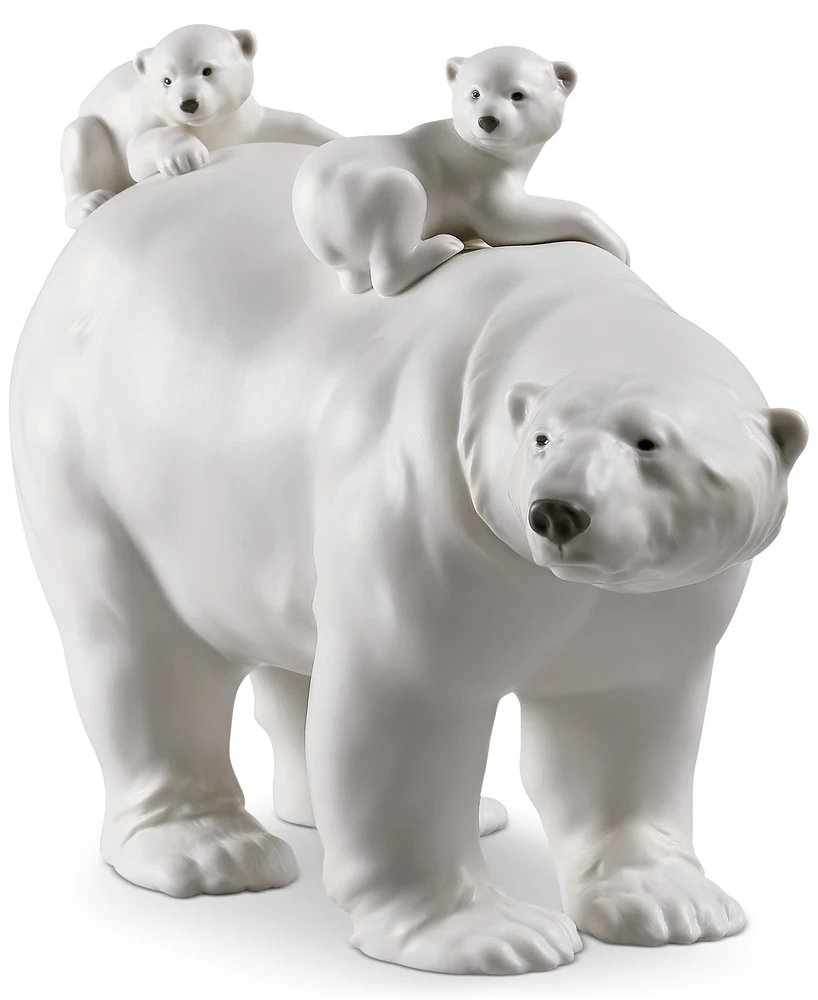 Lladro Mummy Bear and Babies Figurine