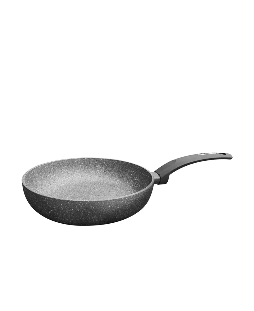 Amercook Aluminum Round Deep Fry Pan, Skillet with Induction Buttom 8.7