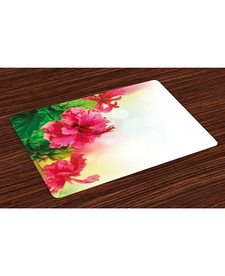 Ambesonne Floral Place Mats