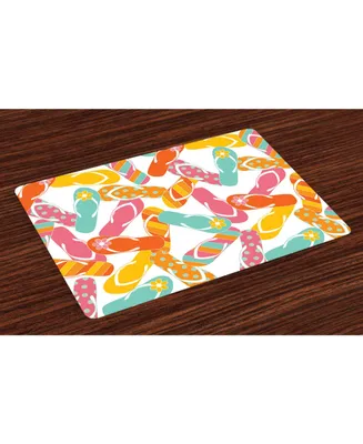 Ambesonne Summer Place Mats, Set of 4