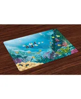 Ambesonne Fish Place Mats