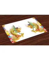 Ambesonne Dragon Place Mats