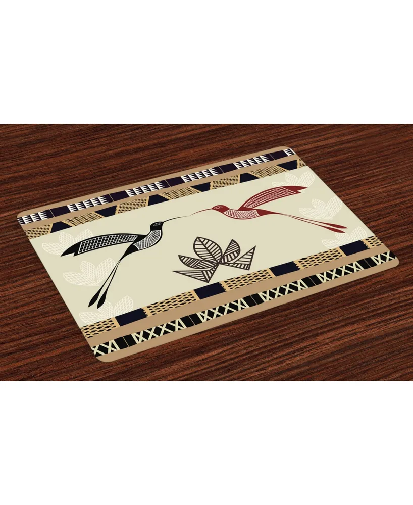 Ambesonne Hummingbird Place Mats