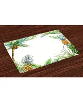 Ambesonne Pineapple Place Mats