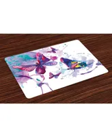 Ambesonne Butterfly Place Mats