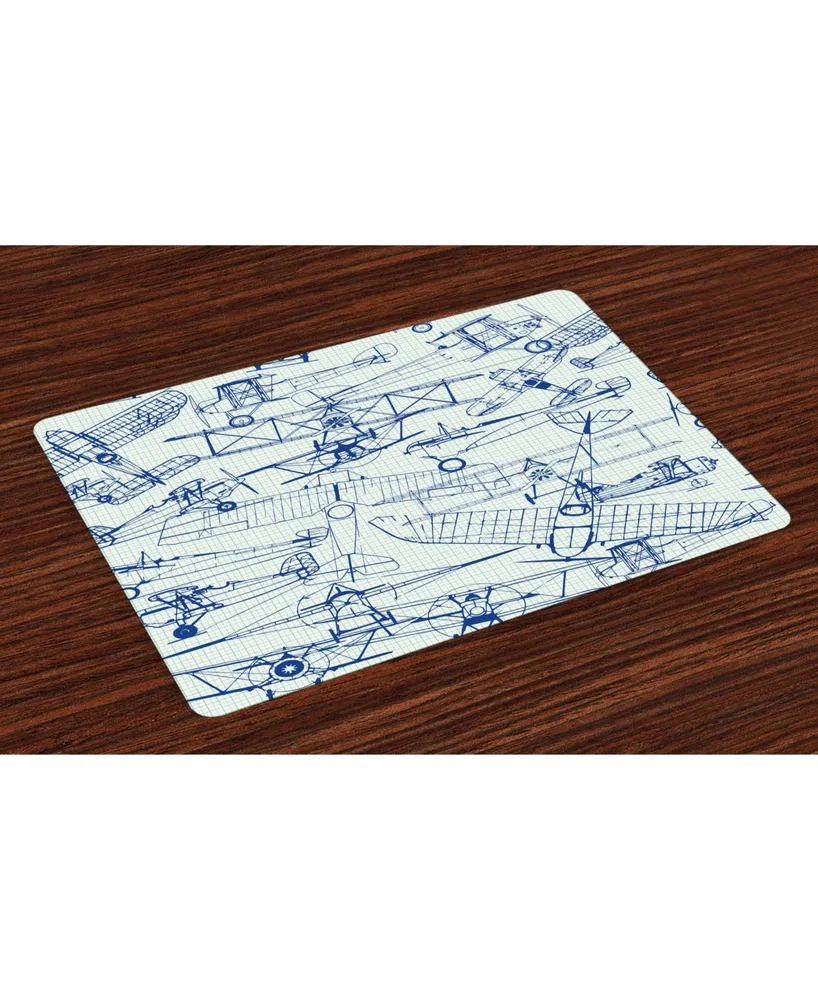 Ambesonne Airplane Place Mats