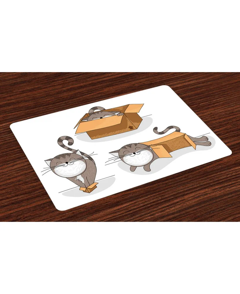 Ambesonne Cat Place Mats