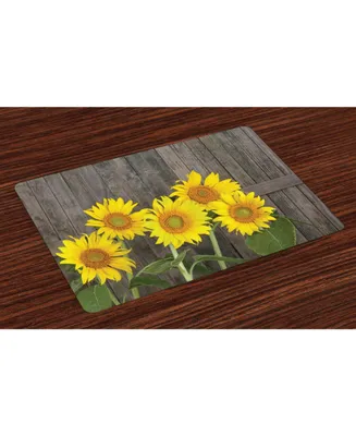 Ambesonne Sunflower Place Mats