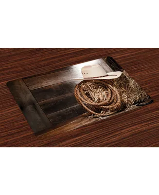 Ambesonne Western Place Mats