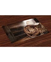 Ambesonne Western Place Mats
