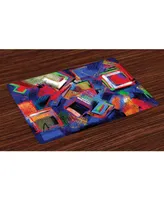 Ambesonne Contemporary Place Mats, Set of 4