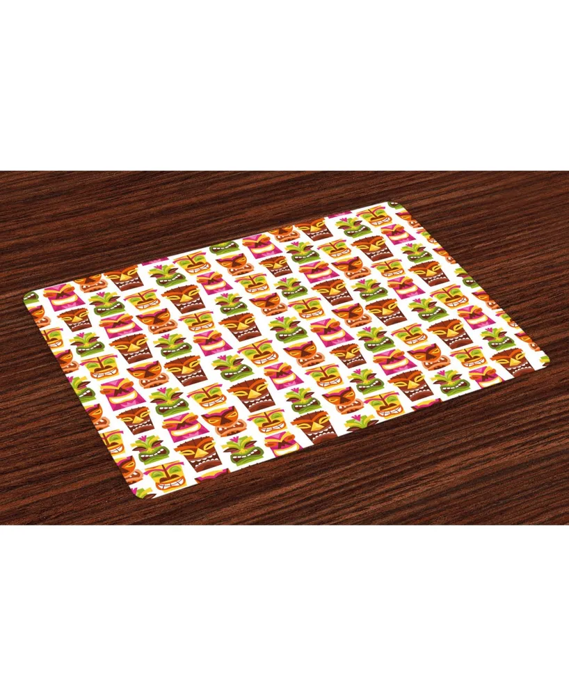 Ambesonne Tiki Bar Place Mats