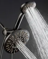 AquaDance High-Pressure 48-Setting Dual Shower Head Combo with Extra-long 6 Foot Hose