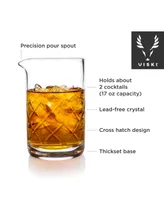 Viski Professional Lead Free Crystal Mixing Glass