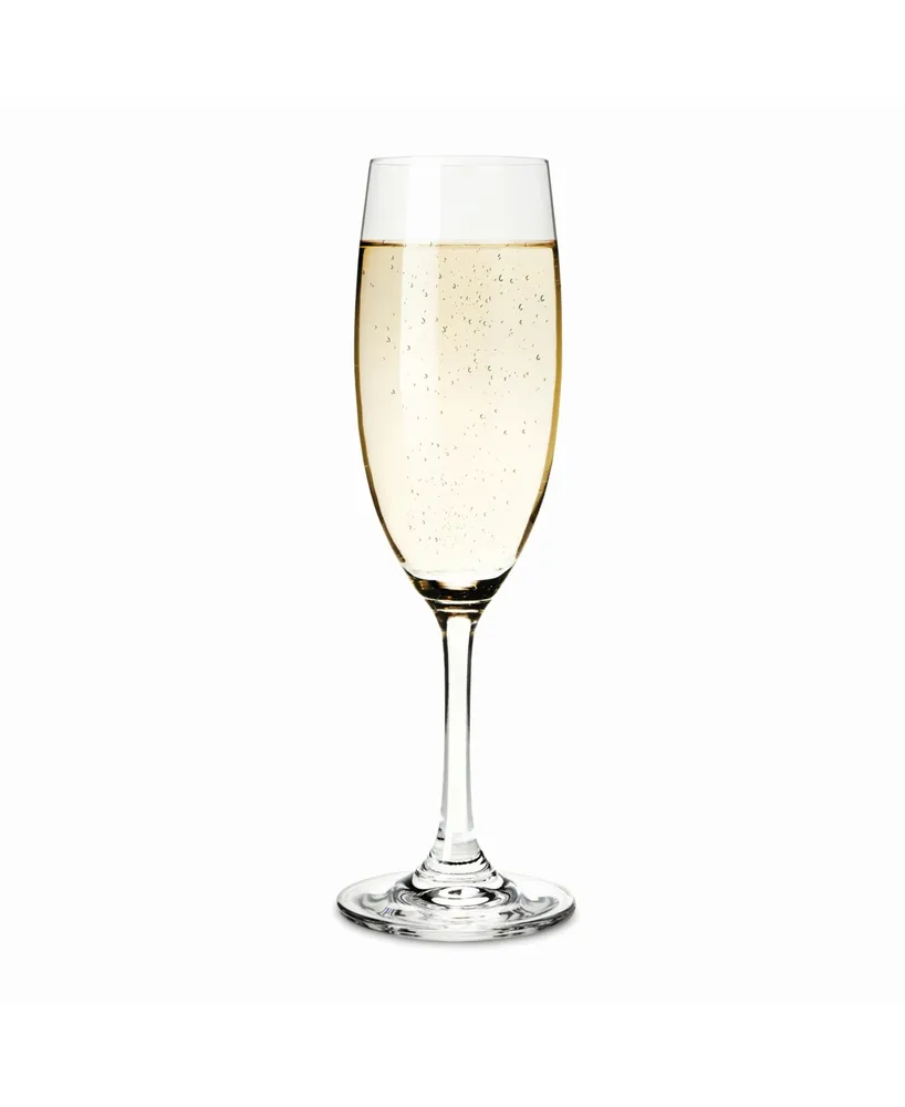 True Brands Cuvee Champagne Flutes, Set of 4