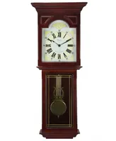 Bedford Clock Collection 23" Wall Clock with Pendulum and Chime