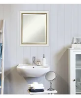 Amanti Art Eva Gold-tone Framed Bathroom Vanity Wall Mirror