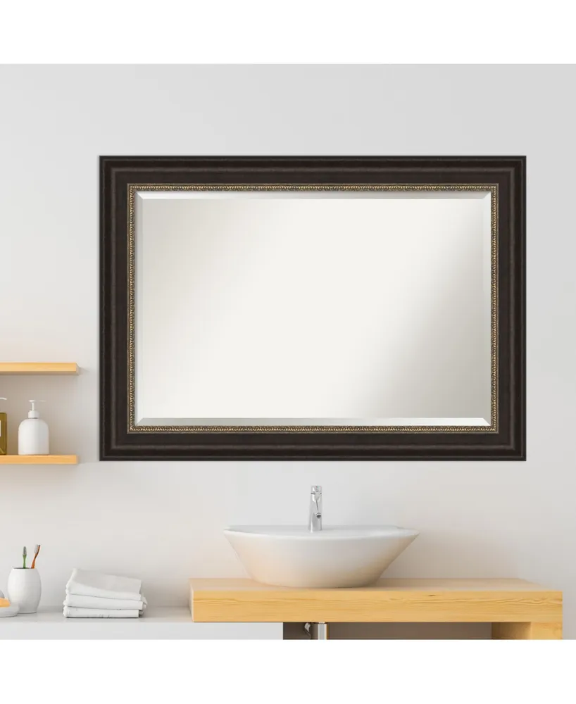 Amanti Art Impact Framed Bathroom Vanity Wall Mirror