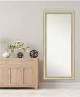Amanti Art Textured Light Gold-tone Framed Floor/Leaner Full Length Mirror, 29" x 65"