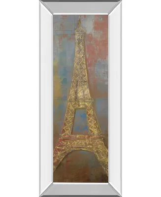 Classy Art Eiffel by Longo Mirror Framed Print Wall Art, 18" x 42"