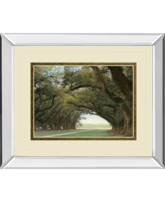 Classy Art Alley of The Oaks by William Guion Mirror Framed Print Wall Art, 34" x 40"