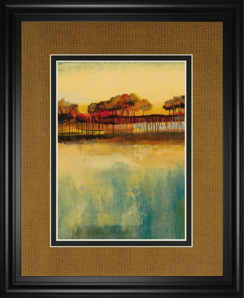 Classy Art October Sky Ii by George Framed Print Wall Art, 34" x 40"