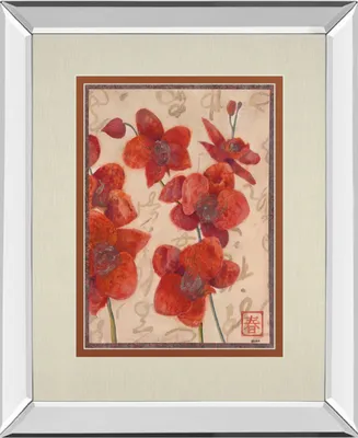 Classy Art Asian Orchid I by Hollack Mirror Framed Print Wall Art, 34" x 40"