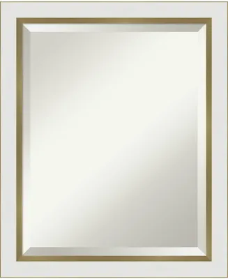 Amanti Art Eva Gold-tone Framed Bathroom Vanity Wall Mirror