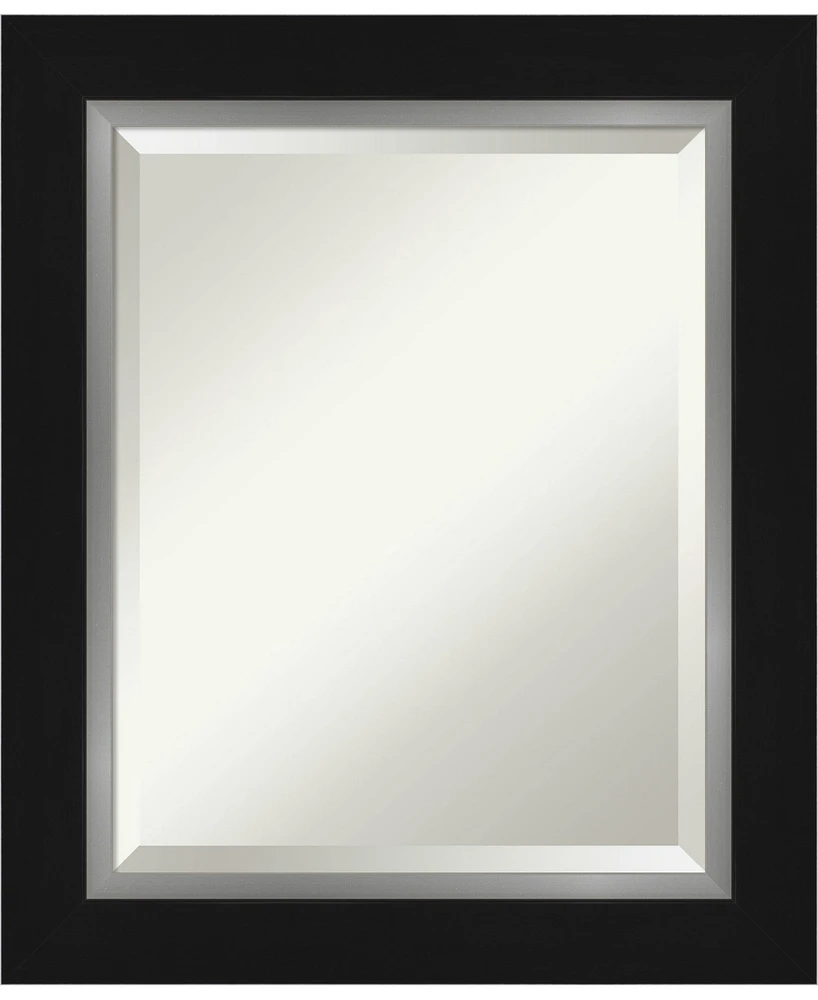 Amanti Art Eva Silver-tone Framed Bathroom Vanity Wall Mirror