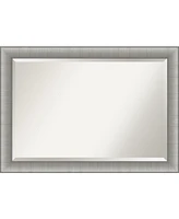 Amanti Art Elegant Brushed Framed Bathroom Vanity Wall Mirror