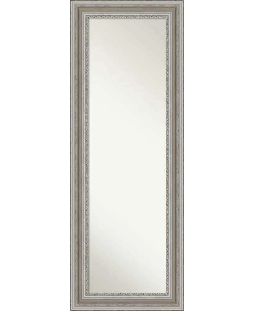 Amanti Art Parlor Silver-tone on The Door Full Length Mirror, 19.5" x 53.50"