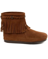 Minnetonka Women's Suede High Top Back Zip Boots