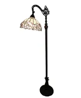 Amora Lighting Tiffany-Style Reading Floor Lamp