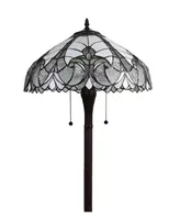 Amora Lighting Tiffany Style Floral Floor Lamp