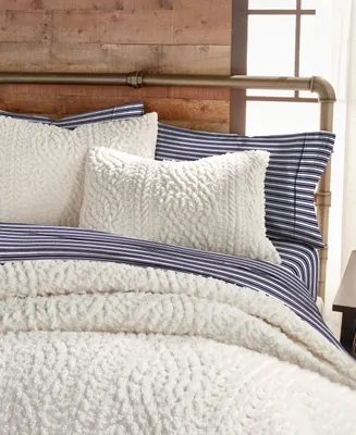 G.h Bass & Co. Cable Knit Sherpa Comforter Set