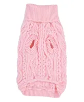 Parisian Pet Cable Knit Dog Sweater