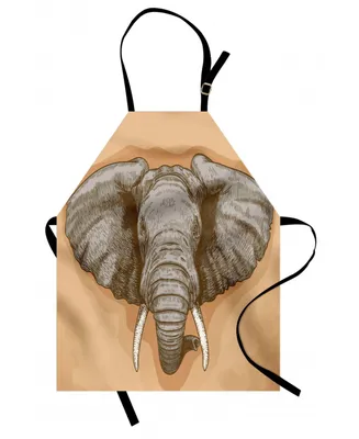 Ambesonne Elephant Apron