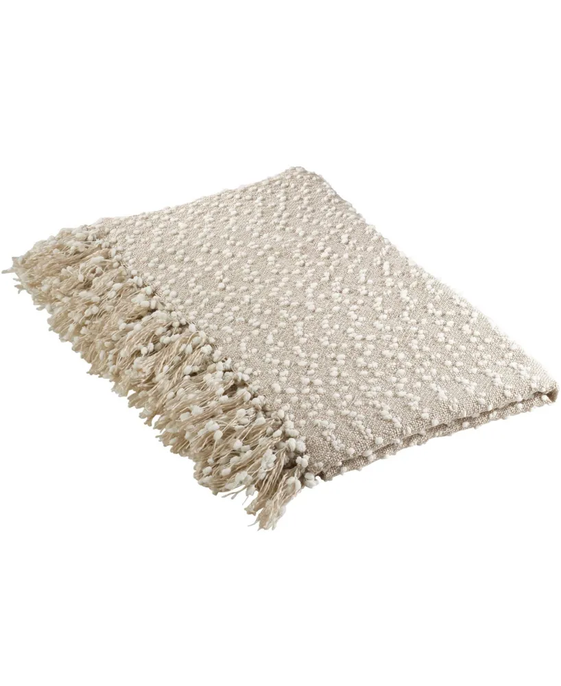 Saro Lifestyle Woven Nubby Throw