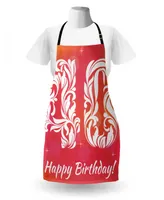 Ambesonne 40th Birthday Apron