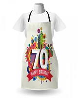 Ambesonne 70th Birthday Apron