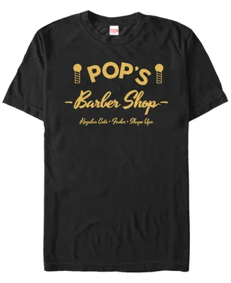 Marvel Men's Luke Cage Pop's Barber Shop Short Sleeve T-Shirt