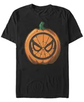 Marvel Men's Spider-Man Mask Pumpkin Carving Short Sleeve T-Shirt