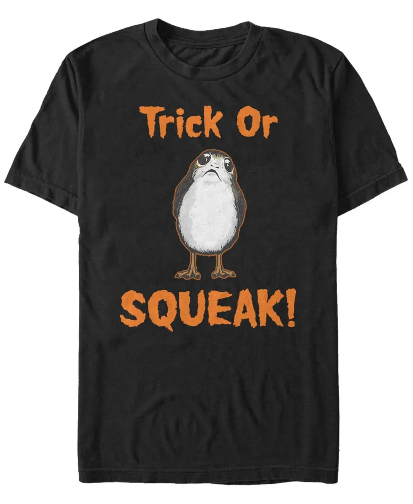 Star Wars Men's Porg Trick or Squeak Short Sleeve T-Shirt