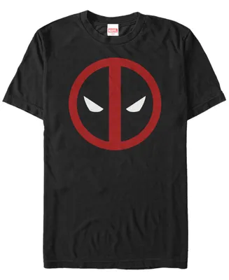 Marvel Men's Deadpool Mask Classic Big Face Short Sleeve T-Shirt