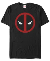 Marvel Men's Deadpool Mask Classic Big Face Short Sleeve T-Shirt