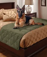 Pet Pals Quilted Faux Suede Twin Bed Protector