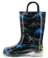 Western Chief Toddler & Little Boy's Dinosaur Friends Lighted Rain Boot