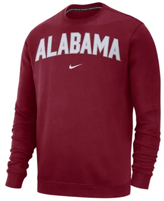 Nike Men's Alabama Crimson Tide Club Fleece Crewneck Sweatshirt