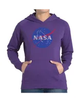 La Pop Art Women's Word Hooded Sweatshirt -Nasa's Most Notable Missions